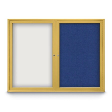 United Visual Products Corkboard, Apricot/White, 42" x 32" UV4035-WHITE-APRICOT
